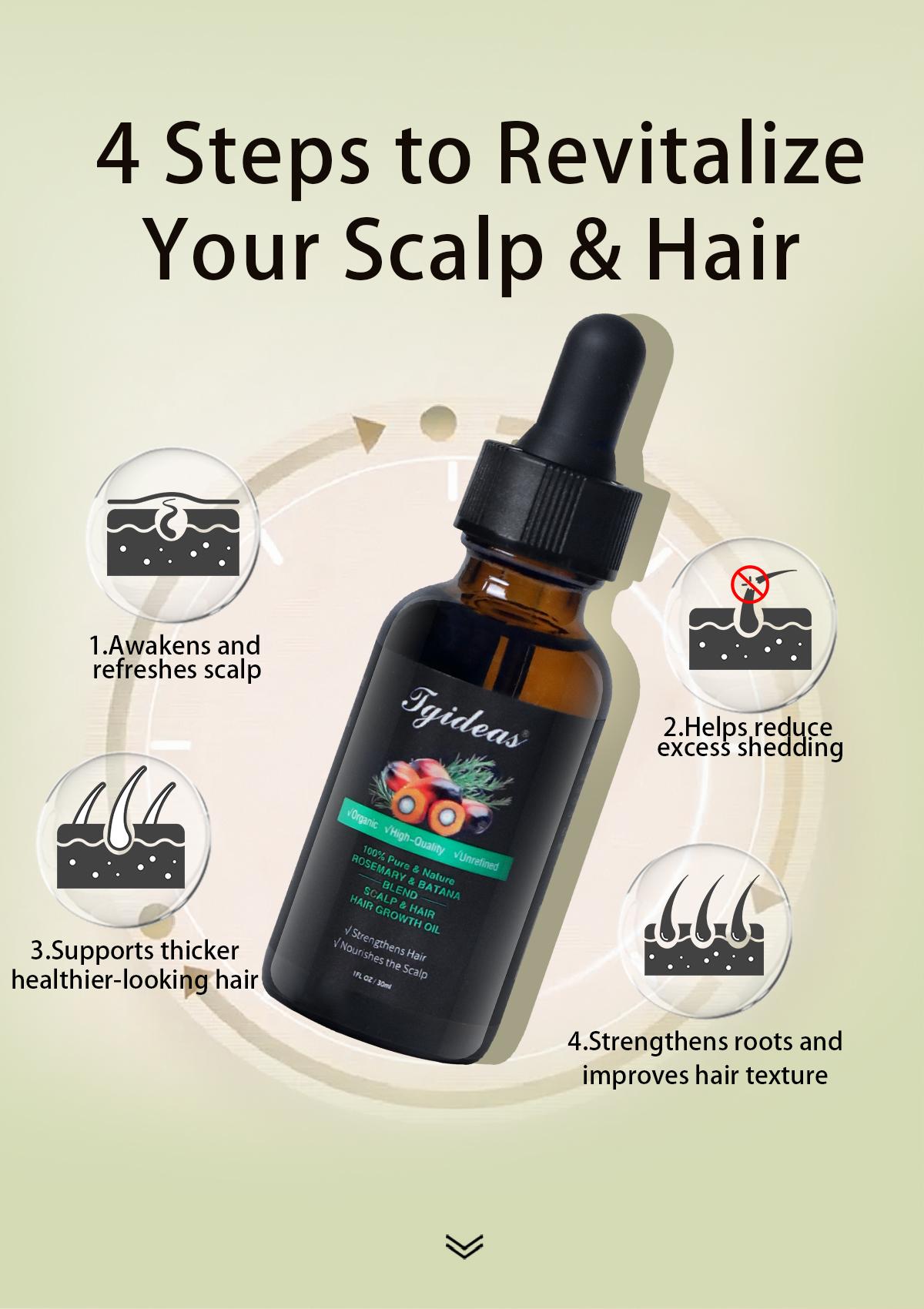 [TikTokShopBlackFriday] Tgideas Hair Nourishing Oil with Batana & Rosemary – Helps Reduce Shedding & Supports Stronger, Fuller Hair