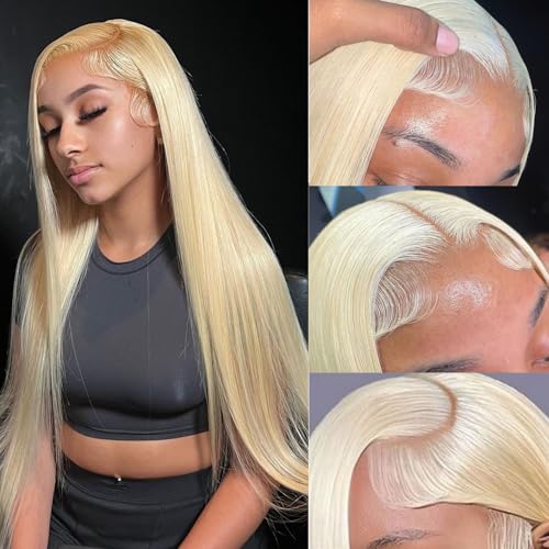 KingSup 613 Blonde Body Wave 100% Human Hair 13x6 HD Lace Front Wig Soft Lightweight Pre Plucked With Baby Hair Super Soft And Natural Looking Breathable Adjustable Strap Comfortable No Shedding Can Be Dyed Bleached Restyled KingSup 613 Blonde Body Wave 100% Human Hair 13x6 HD Lace Front Wig Soft Lightweight Pre Plucked With Baby Hair Super Soft And Natural Looking Breathable Adjustable Strap Comfortable No Shedding Can Be Dyed Bleached Restyled