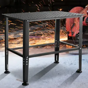 36"x24" Welding Table - 800LBS Capacity Workbench with Multiple Fixture Holes