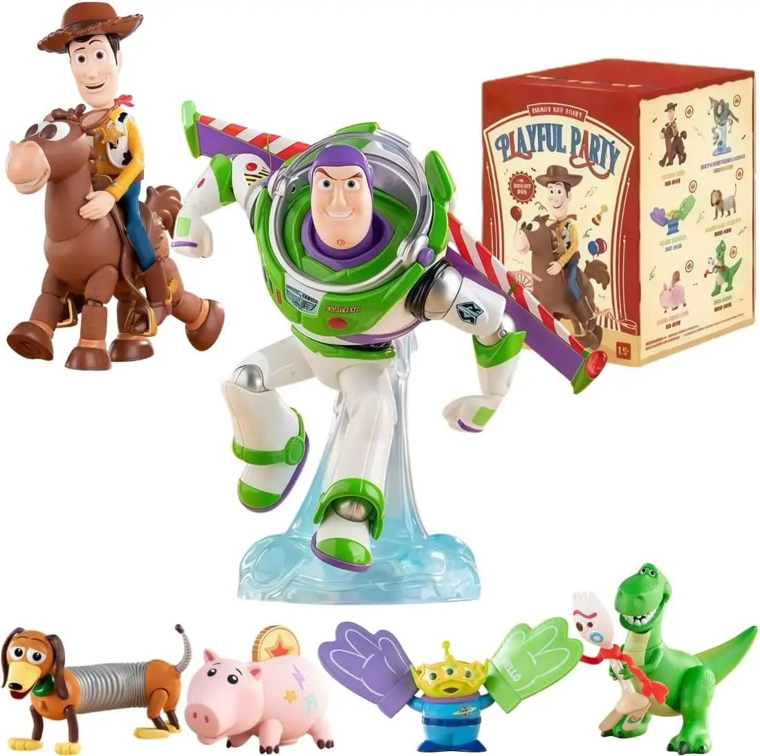 MINISO Disney Toy Story Happy Moments Collectibles Blind Bag, Premium Collectible Figurines, Multicolor Cartoon Theme Desk Decor, 1PC Random (Stress Relief Classic & Novelty Toy)