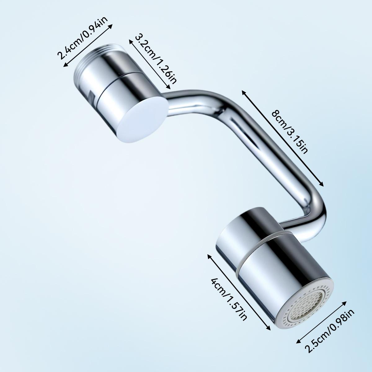 Rotatable Faucet Aerator Extension, Dual Sprayer Mode Bathroom & Kitchen Faucet Attachment, All-Angle Control, Tap Head Replacement for Smart Face Washing for Kitchen Bathroom Sink Faucets Sprayer Attachment
