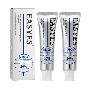 【Easyes】HMOs 10% Nano Hydroxyapatite toothpaste - toothpaste fluoride free Fights Oral Bacteria get rid of bad breath toothpaste for sensitive gums Clean formula enamel strengthening gum care toothpaste -Z