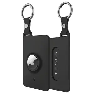 TUDIA Card Holder Case Designed for Tesla Key Card with Airtag Slot - [2 Pack] KeyCard Cover