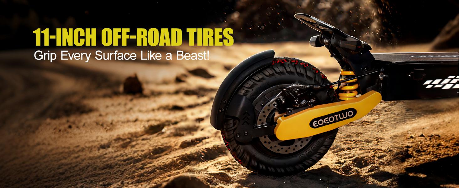 EOEOTWO All Terrain Electric Scooter,1200W Violent Motor,30MPH Fast 20/40Miles Range,3 Seconds Folding,330LBs Load Capacity,Dual Shock Absorption,Foldable Off-Road E-Scooter