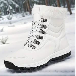 Thermal Lined Winter Hiking Shoes for Women Windproof Anti Slip Snow Boots Warm Outdoor Sports Shoes Casual Fall Winter Waterproof Boots