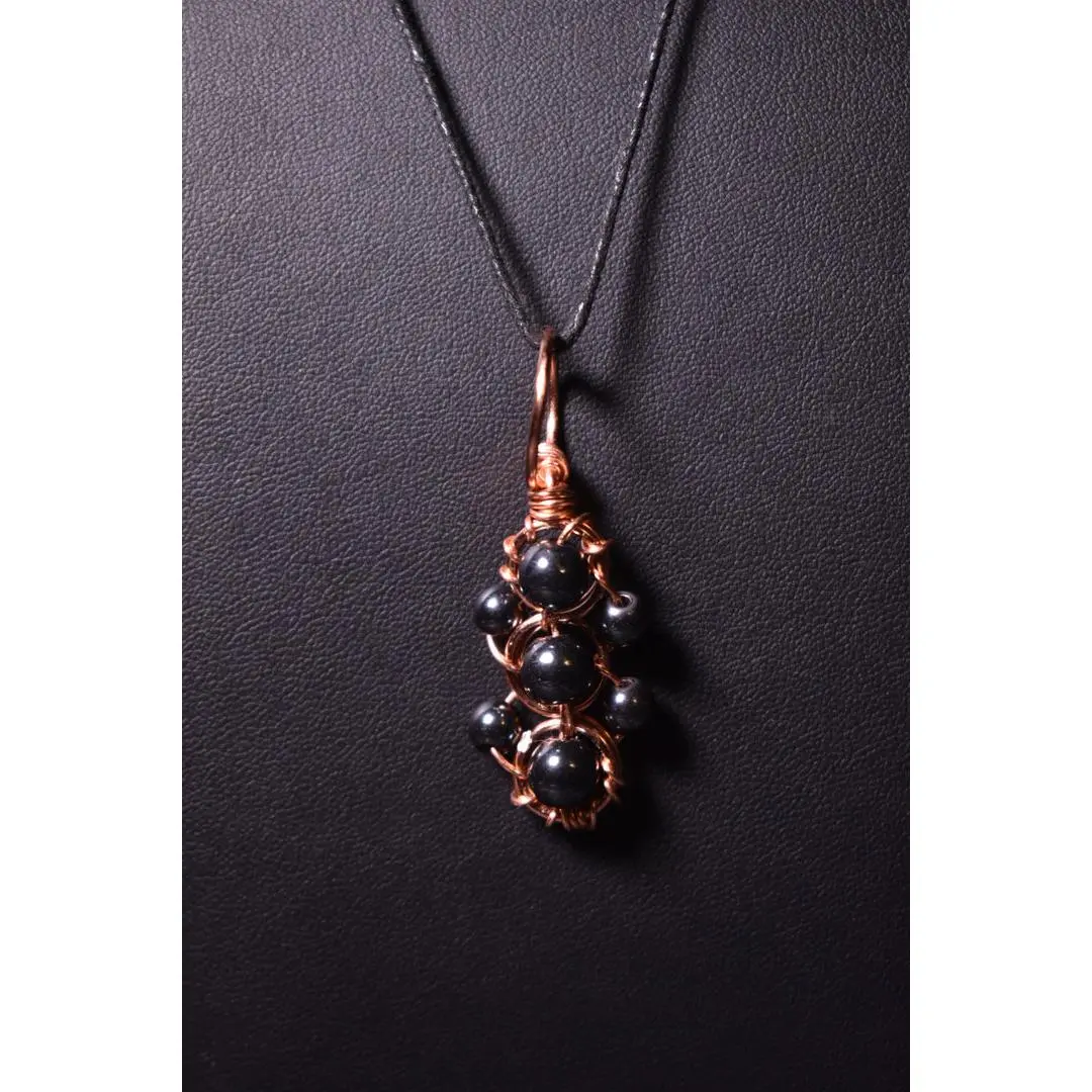 Hematite- Helix of the Verdant Neteru Pendant