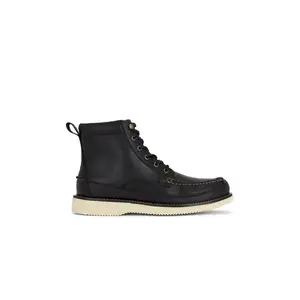 Sperry x One of these Days Tony Moc Boot in Black Leather Smooth