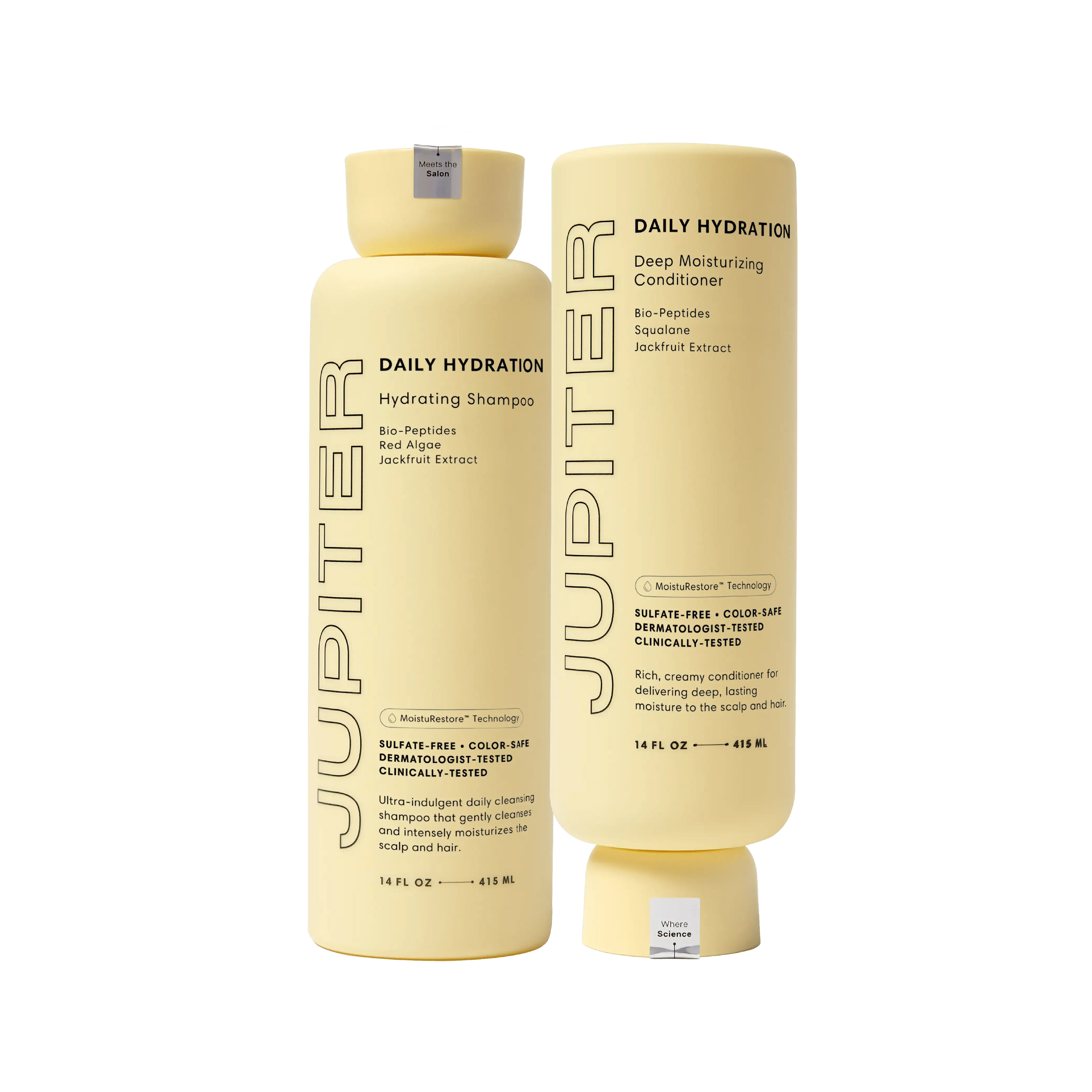 Jupiter Moisture Boost Duo with Hydrating Shampoo and Deep Moisturizing Conditioner for Dry Scalp, Flakes, and Tightness