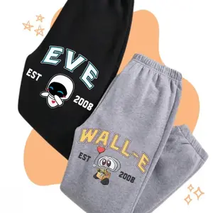 Matching Couple Eveee and WallE Sweatpants Unisex, Valentines Couple Cartoon Movie Sweatpants, Couple Sweatpants, Valentines Gift