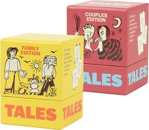 TALES Card Game Bundle (Couples + Family) – Viral Conversation Cards for Date Night, Parties & Family Fun - Perfect as a gift idea, for families and couples