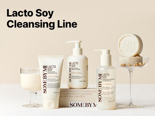 LACTO SOY ENZYME DEEP CLEANSING FOAM [100ml] - Enzyme foam for deep, gentle pore cleanse & sunscreen removal - Korean Skincare Facial Cleanser Foaming Cleanser