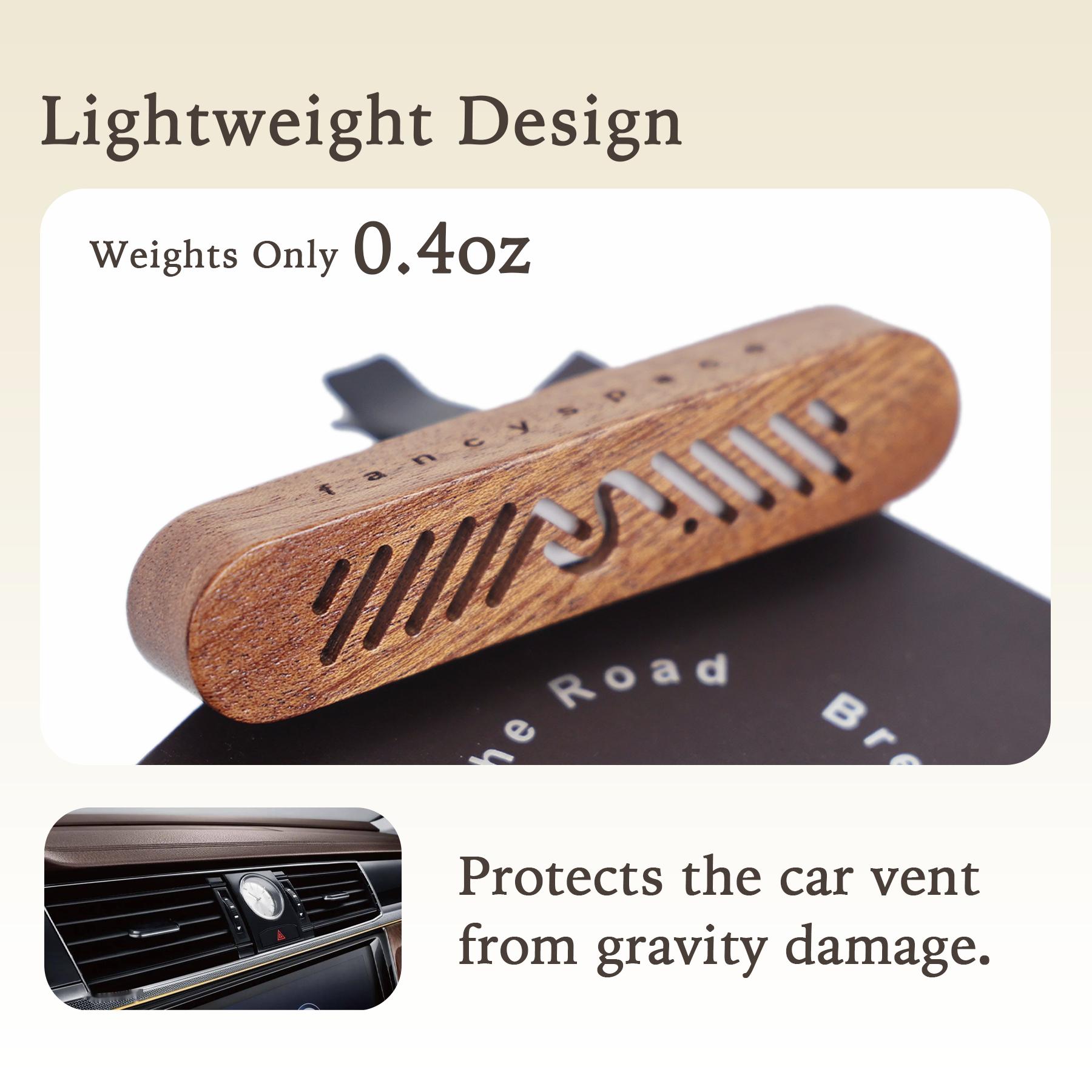 Fancyspace Long-Lasting Car Air Freshener, 3-Month Long-Lasting 3pcs Old Money Style Natural Wood Car Air Freshener – Magnetic Clip, Premium Scent, Christmas Limited Gift Edition