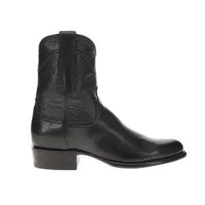 Tecovas Mens The Dean Round Toe Zippered  Casual Boots Ankle - Black