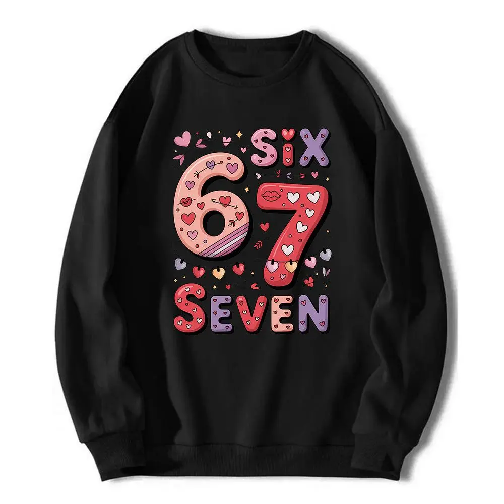 Pastel Pink Sweet 67 Graphic Tee - Six Seven Heart & Arrow Print Shirt | Cute Girly Y2K-Inspired Apparel | Ideal for Daily Casual & Girly Hangouts