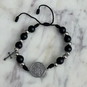 Silver Shield San Benito Mens Bracelet