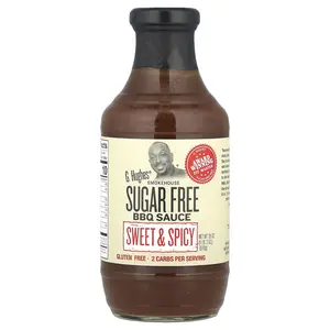 G Hughes Sugar Free BBQ Sauce, Sweet & Spicy, 18 oz (510 g)