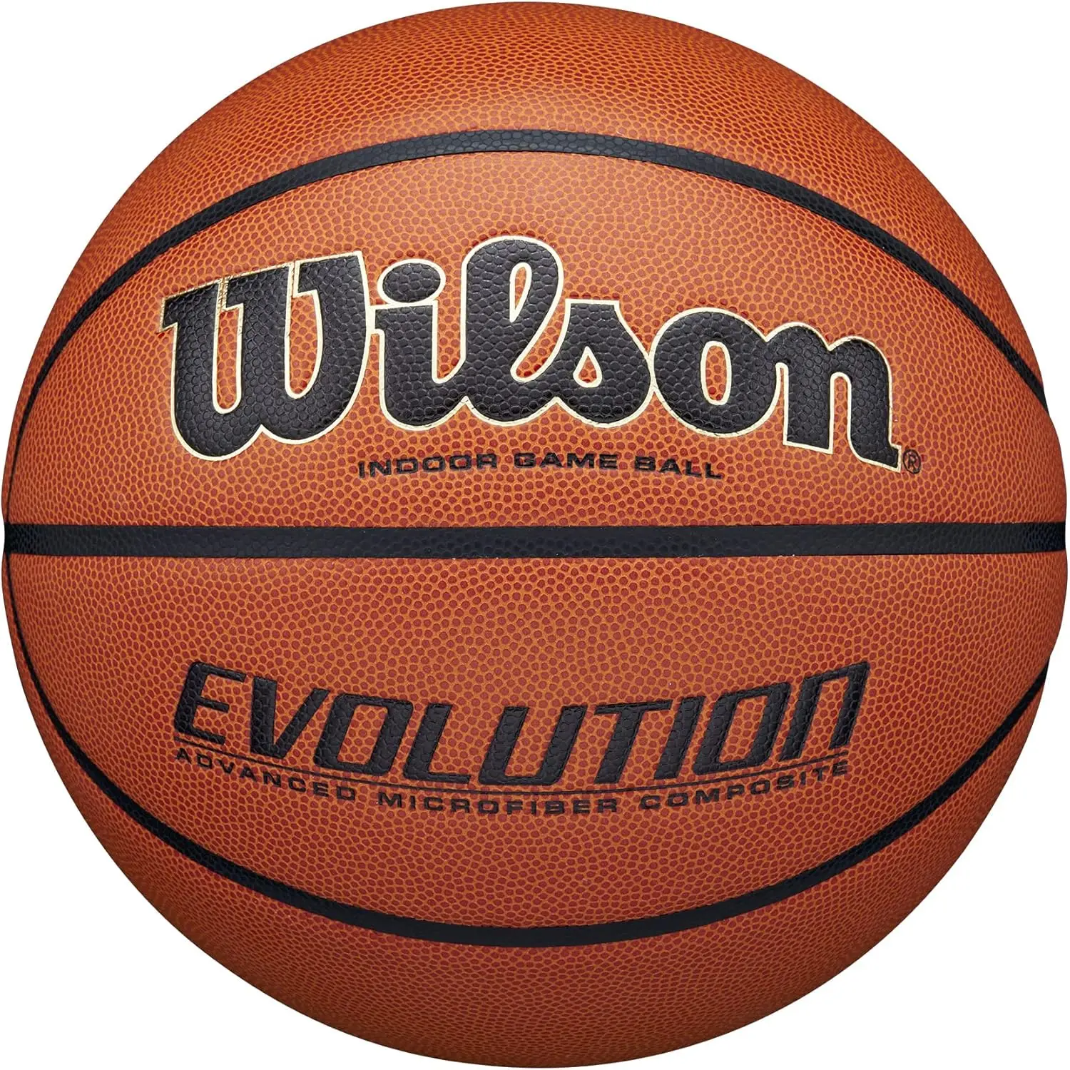Wilson Evolution Women's & Youth Indoor Basketballs - Size 6 (28.5"), Microfiber Composite Cover, Pebbled Composite Channels, Cushion Core Technology, Round Ball for Indoor Play, Synthetic, Partially Inflated, Round Shape, Cushioned Core, Core Cushion Tec