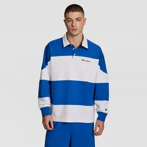 Gridiron Blocked Long Sleeve Rugby, Script Logo