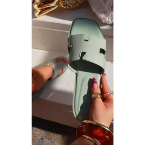 Elara Slip On Sandals - Sage