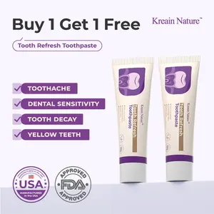 【Buy 1 Get 1 Free】Kreain Nature Tooth Refresh Toothpaste for Fresh Breath Prevent Tooth Loss with Natural Ingredients Gentle Care for Tooth Sensitivity Toothache Loose Teeth Bad Breath