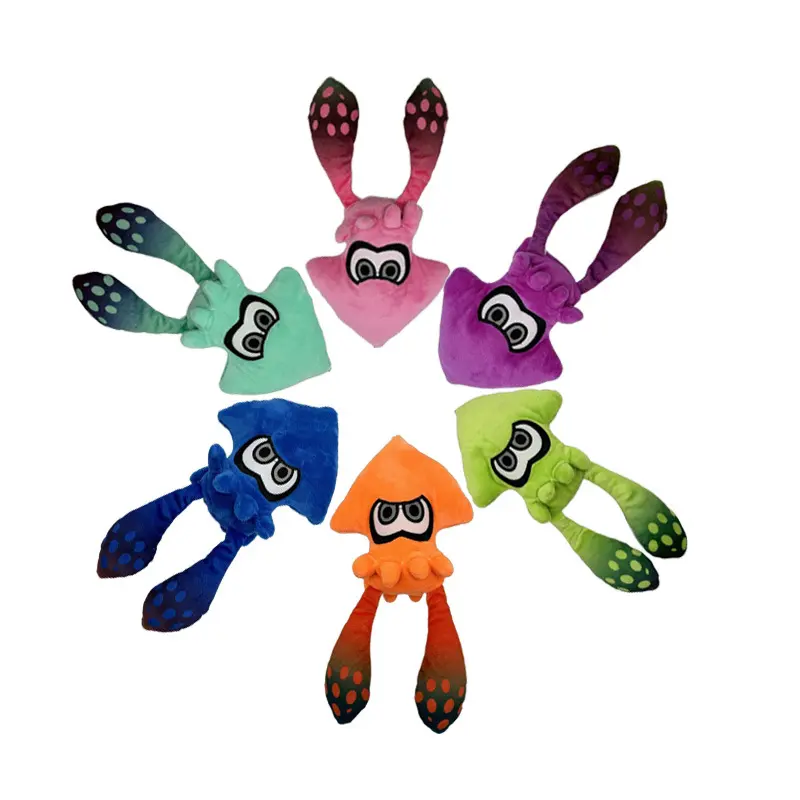 Splatoon Plush Toy Cartoon Squid Soft Stuffed Doll Anime Game Plushie Creative Gift for Kids