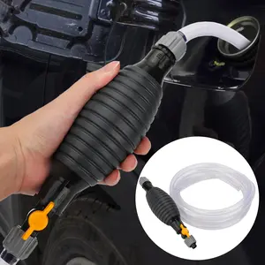 Handheld Gasoline Siphon Pump Hose-Portable Fuel Transfer Pump,Liquid Oil Pump,Car Tools Hand Pump Set with Tubing for Gas Liquid