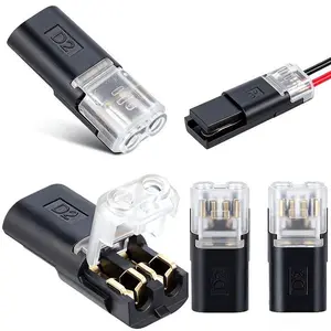 Quick Splice Solderless Connectors 40/80pcs Low Voltage Wire Connector with Locking Buckle for LED Strip, Car, Low Voltage Applications outdoorfun