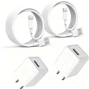 For iPhone 14 Charger,2-Pack Long Fast Charging Lightning Cord Cable USB Wall Charger Travel Plug Adapter for iPhone 14/13/12/11/Pro/Pro Max/Mini/8/7/6s Plus/XR/XS Max/SE2022/iPad