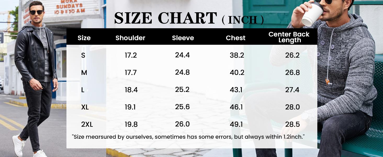 COOFANDY B Men's Knitted Hoodies Pullover Casual Comfortable Long Sleeve Turtleneck/High Neck Sweaters - For Casual/Business/Holiday Stylish Cotton Fabric abercrombieessential hoodie Menswear Soft Collar Elastic Collar Elastic Fashion Garment Jumper
