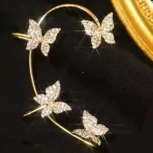 Luxe Butterfly Ear Clip And Ear Jewelry