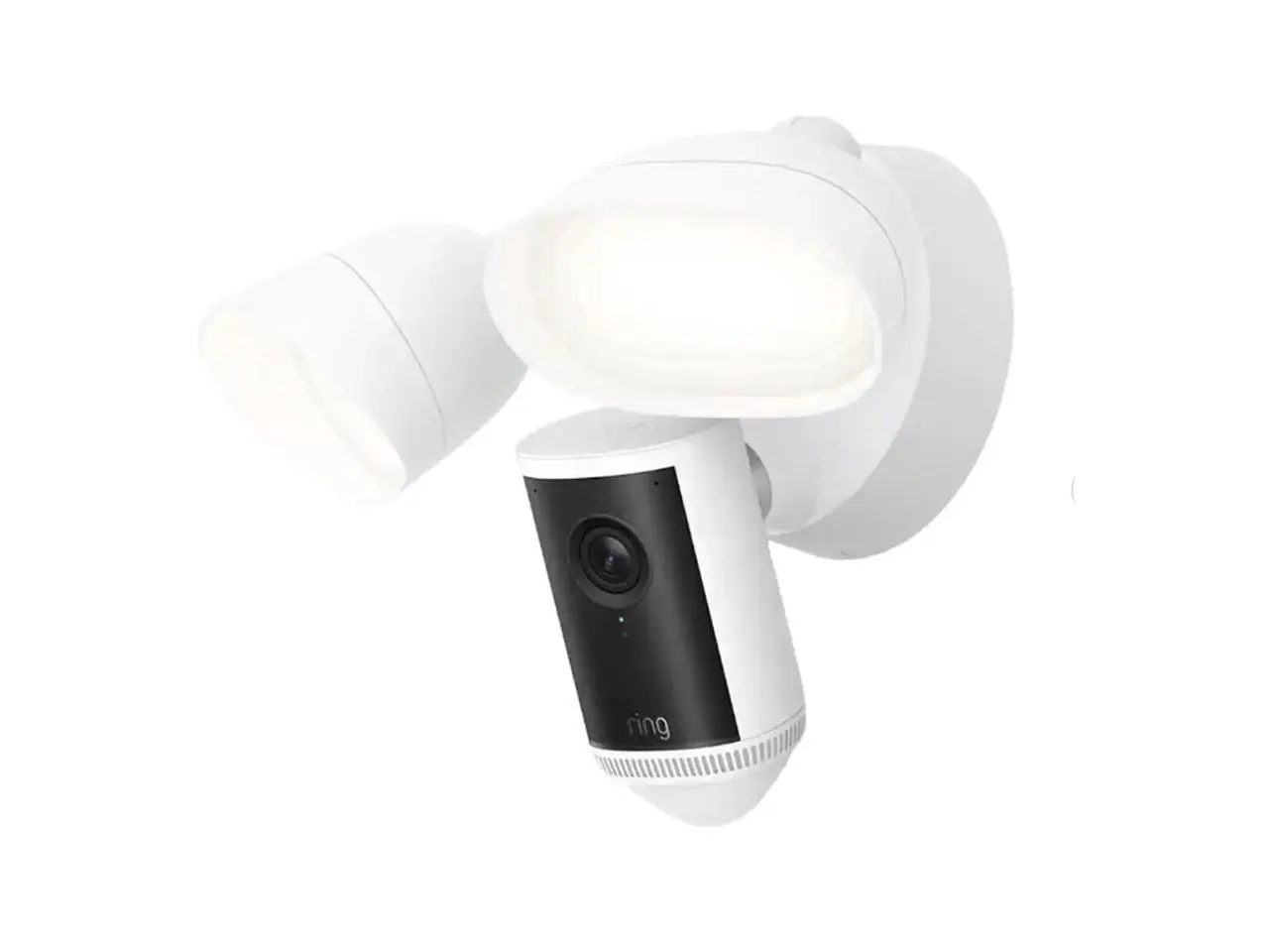 Ring Floodlight Cam Pro (2nd Gen) - 4K ultra-clear video - 10x Zoom - motion-activated - White - Wired  B0F67KWWQH