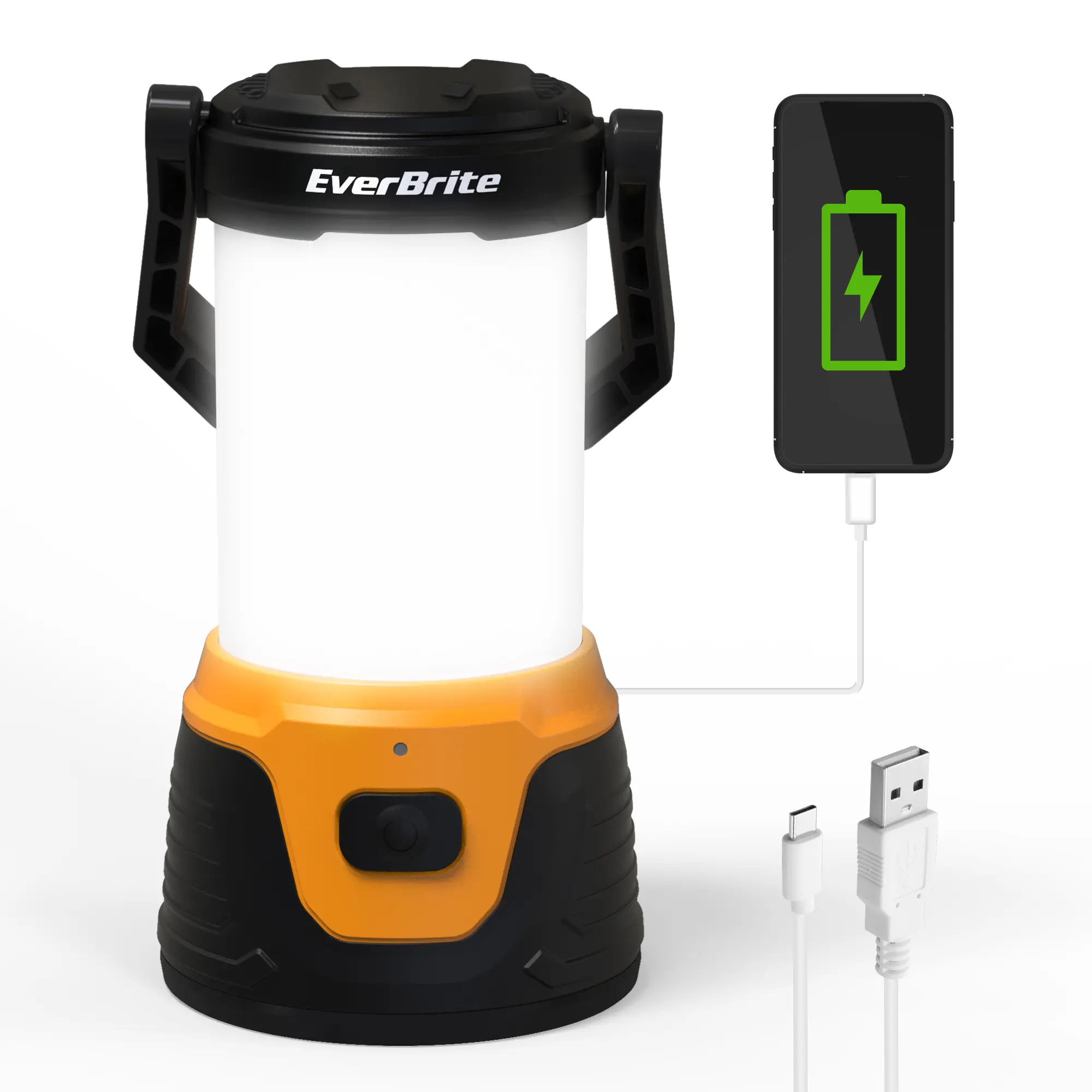 #backtoschool EverBrite Rechargeable LED Camping Lantern with Power Bank Function, 1000 Lumens Camping Lights, 5 Lighting Modes, Ideal for Power Outages, Emergencies, Hurricane, Home and More