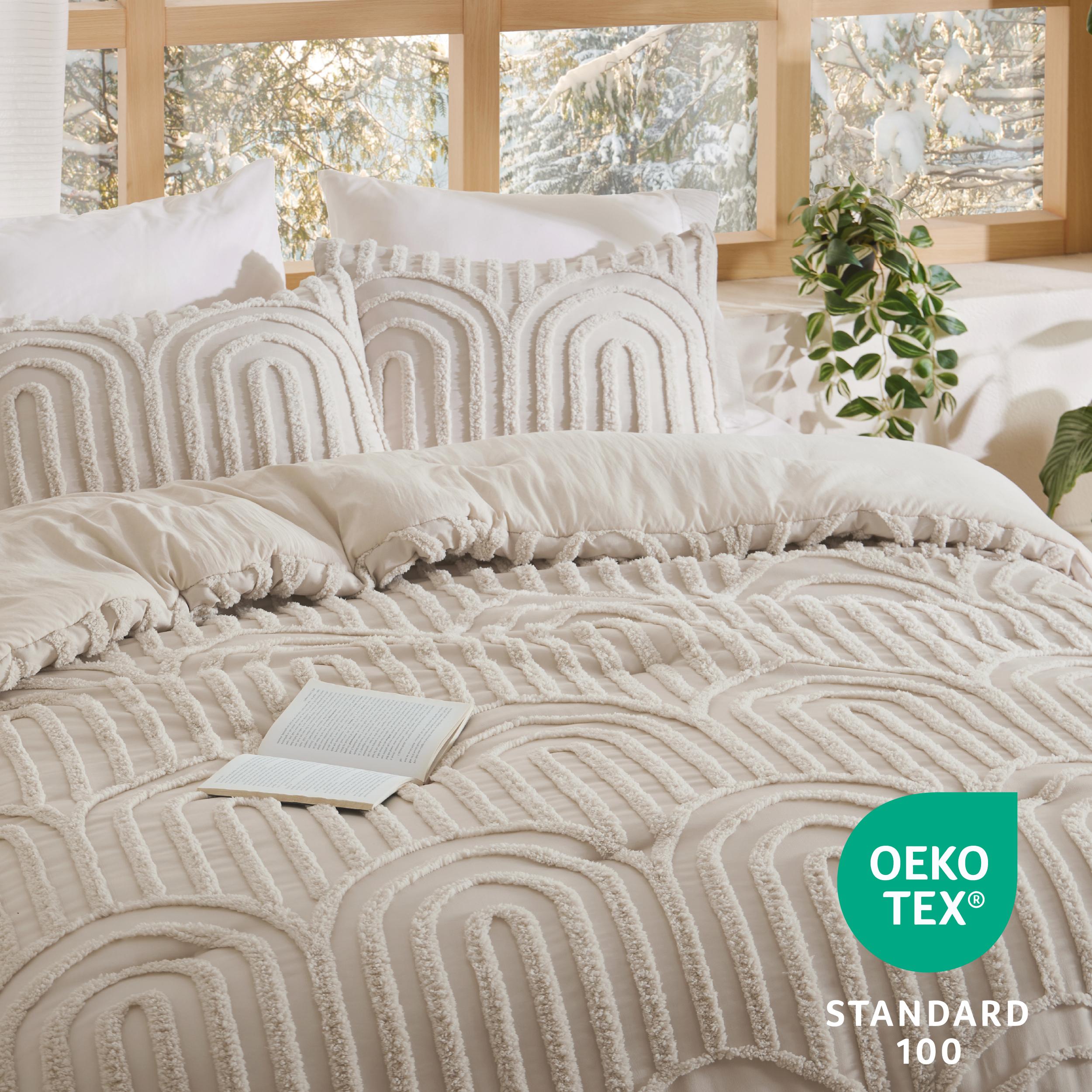 Bedsure Boho Arch Tufted Comforter Set - Beige Boho Bedding Comforter Sets, 3 Pieces Farmhouse Shabby Chic Embroidery Bed Set, Soft Fluffy Cozy Arch Pattern Comforter for All Seasons Bedsure Boho Arch Tufted Comforter Set - Beige Boho Bedding Comforter Sets, 3 Pieces Farmhouse Shabby Chic Embroidery Bed Set, Soft Fluffy Cozy Arch Pattern Comforter for All Seasons