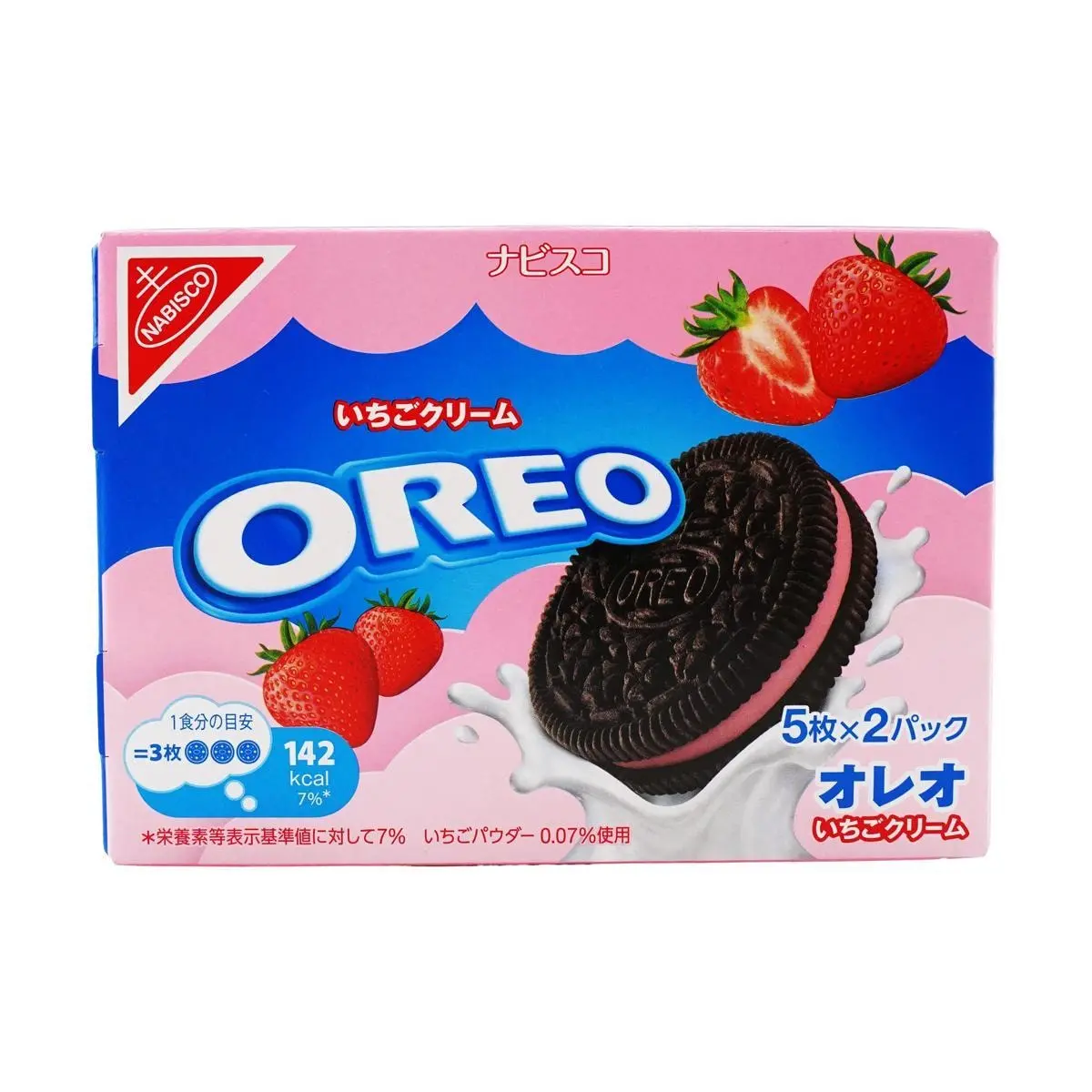OREO Strawberry Cream Sandwich Cookies - Japanese Version, 2 Packs, 97g Each