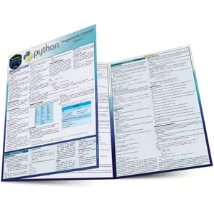 Python Programming Language QuickStudy Laminated Reference Guide Pamphlet – May 1, 2019