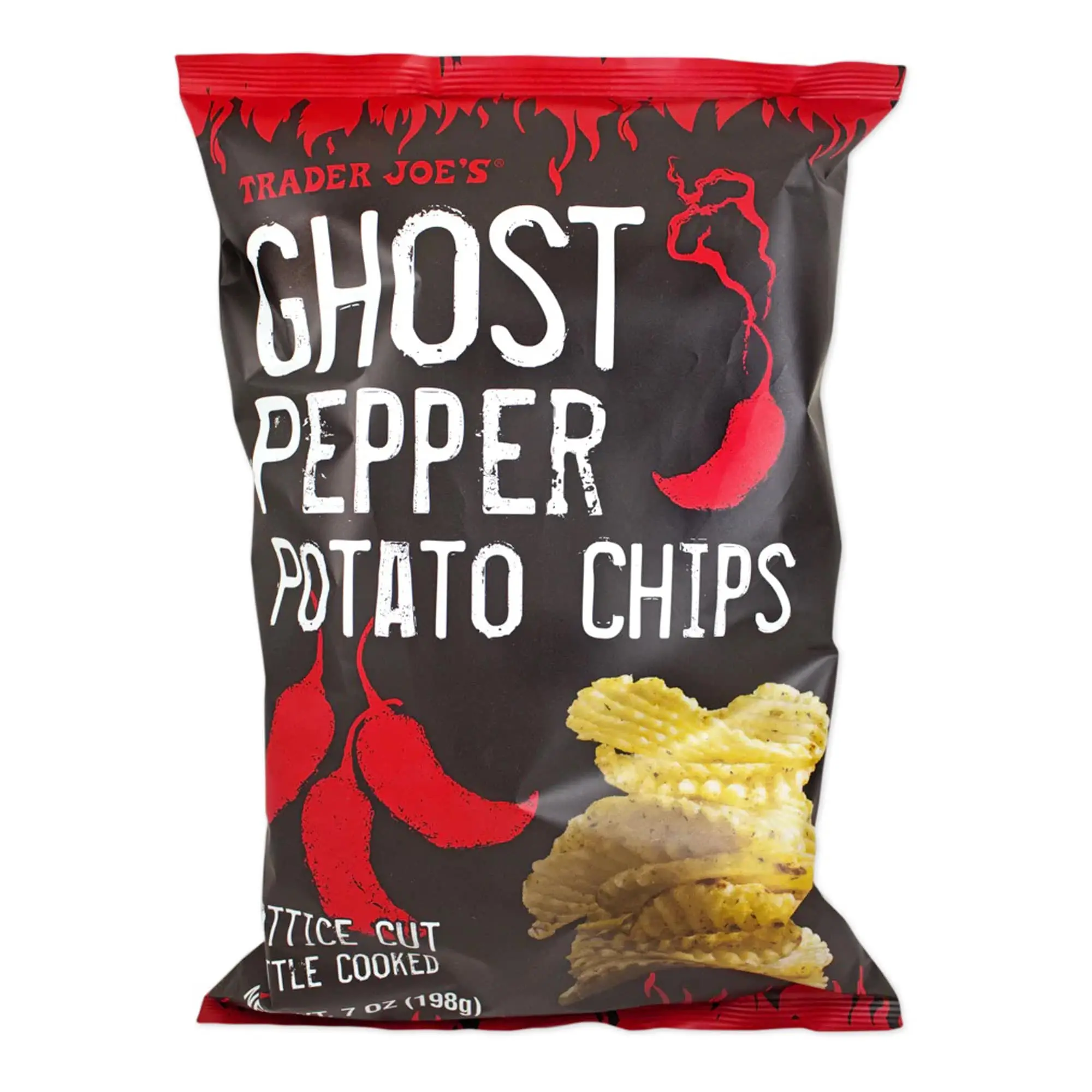 Trader Joe's Ghost Pepper Potato Chips, Snacks, 7 oz. Trader Joe's Ghost Pepper Potato Chips, Snacks, 7 oz.