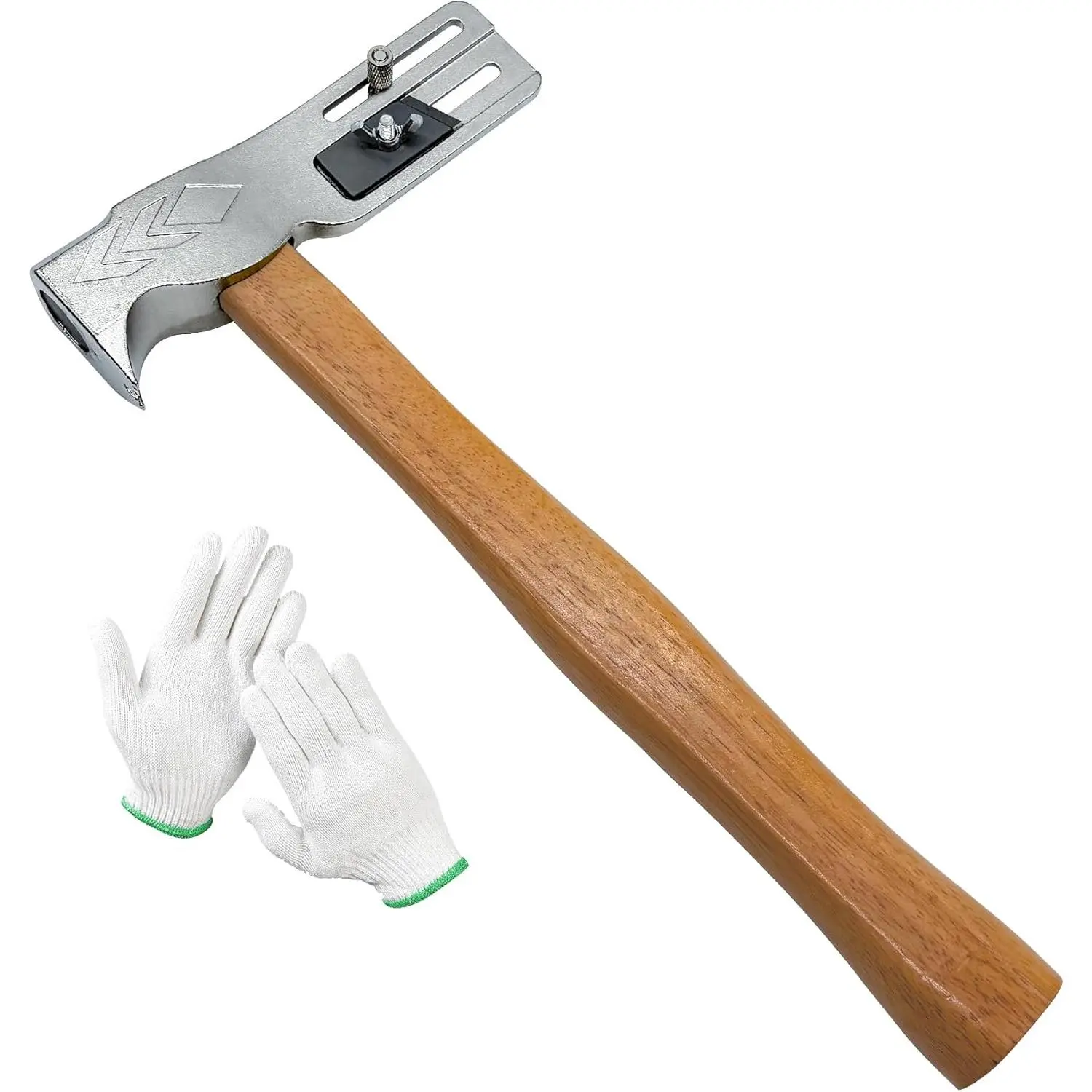 Magnetic Roofing Hatchet Hammer – Multi-Functional, Time-Saving Roofing Tool with Magnet, Built-in Blade, Nail Puller & Sliding Gauge for Roofers & DIY, with Gloves, All-In-One Roofing Tool, Boost Efficiency