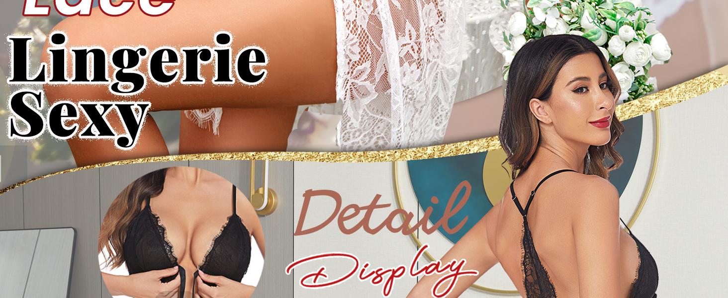 Avidlove Women's Lace Chemise Eyelash Wedding Bridal Lingerie with Adjustable Straps & Elastic Band for Nightwear & Sleepwear Avidlove Women's Lace Chemise Eyelash Wedding Bridal Lingerie with Adjustable Straps & Elastic Band for Nightwear & Sleepwear