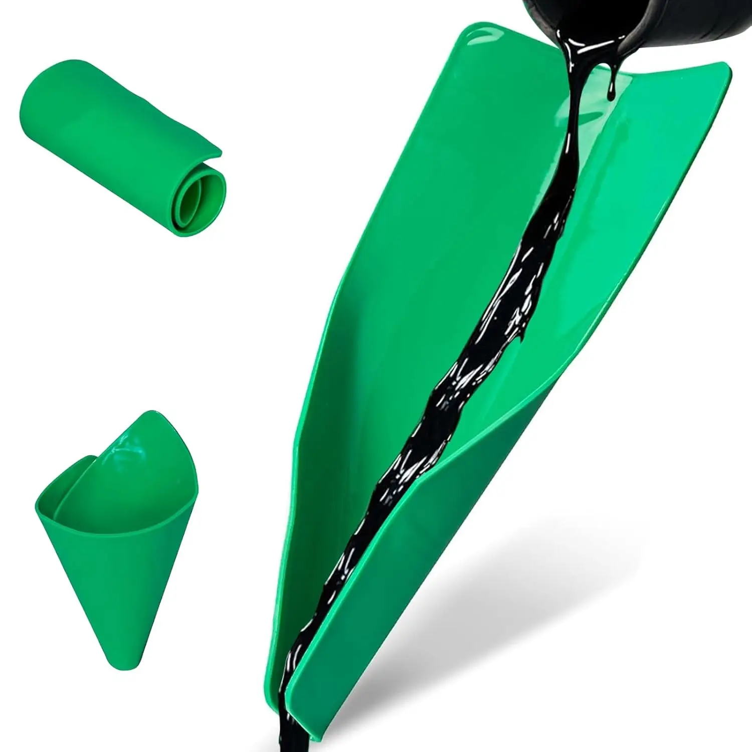 1PC  Flexible Oil Drain Tool Funnel, Reusable Oil Filter Funnel Spill Free, Portable Flexible Draining Tool Can be Molded Into Different Shape