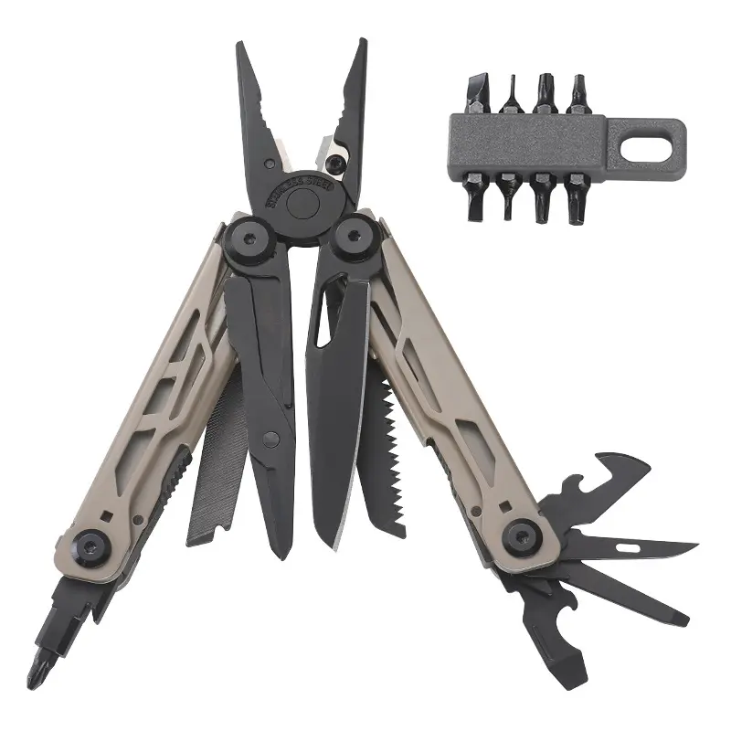 SOG 25-in-1 All Metal Durable Heavy-Duty Multitool - 120 mm EDC Pliers, Bottle Opener - Compact Versatile Gear for Campers, Hikers, Home Repairs