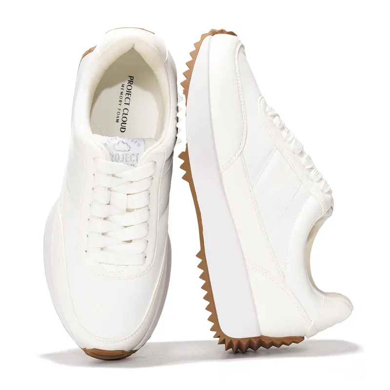 CUSHIONAIRE Belinda – Sneakers Donna Con Dettaglio Laccio, Tomaia In Pelle Sintetica, Memory Foam - 4