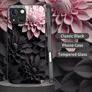 Dark Floral Aesthetic Phone Case - For iPhone 15 - Elegant Shockproof Protection--975