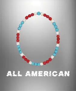 All American baseball necklace