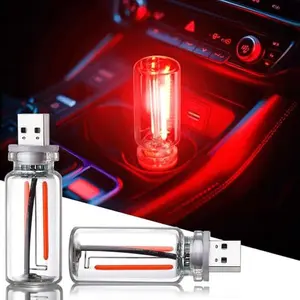Joytutus USB Night Light Touch Dimming LED Incandescent Filament Bulb for Car Interior USB Powered Warm White Glow Touch Sensor Decoration