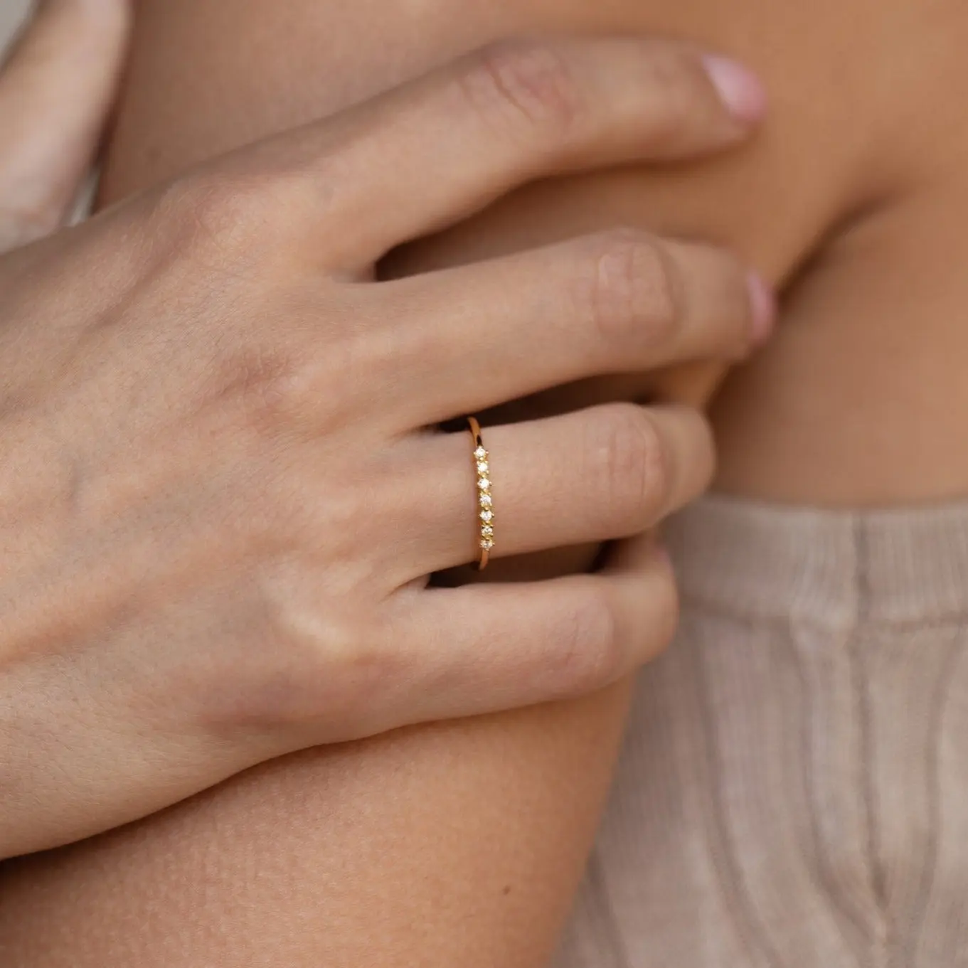 Isabelle Diamond Ring by Caitlyn Minimalist