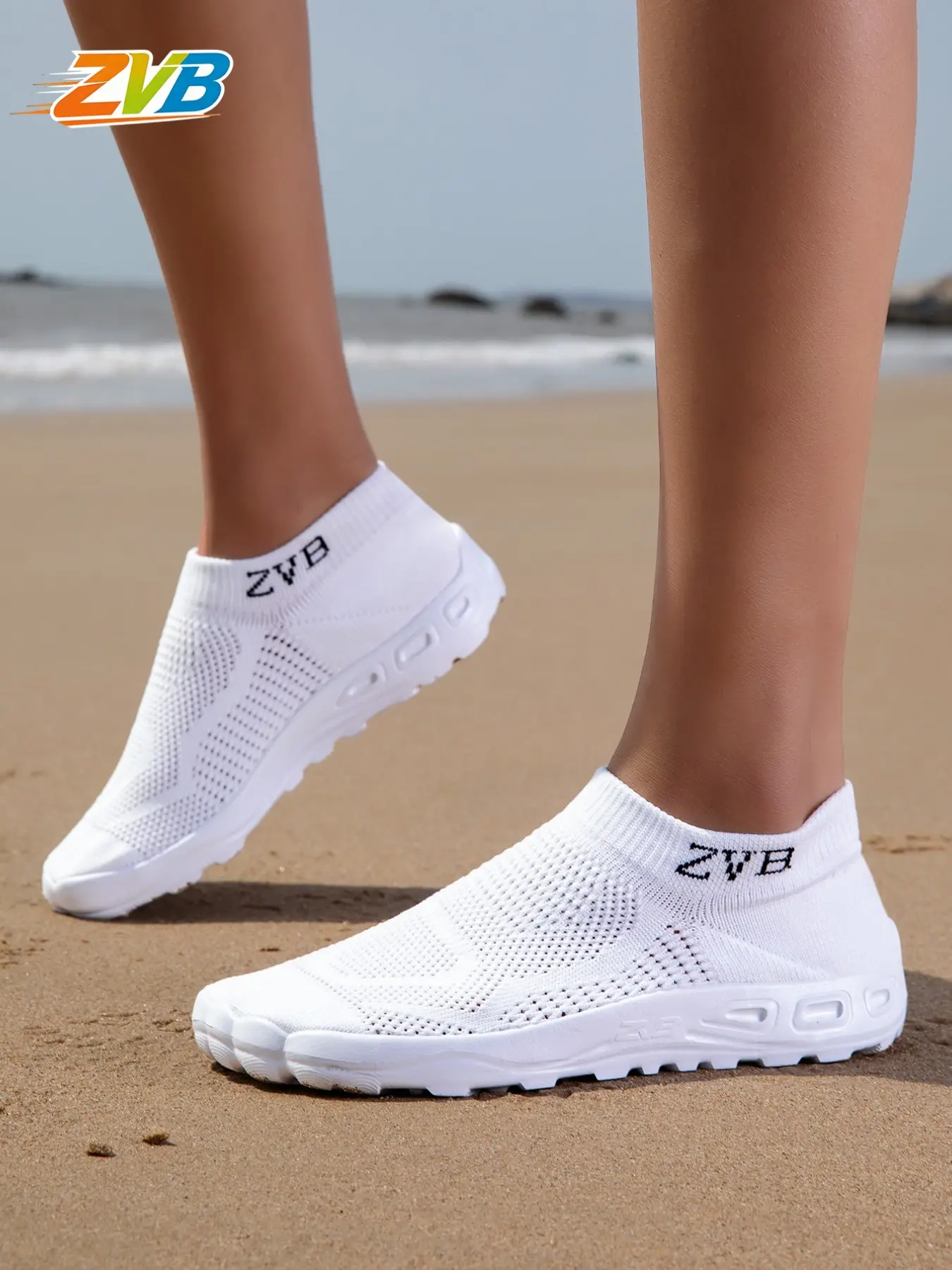 Zvb Soft Sole Beach Water Shoes for Barefoot Lovers, Quick-Dry Anti-Slip Breathable Summer Water Shoes
