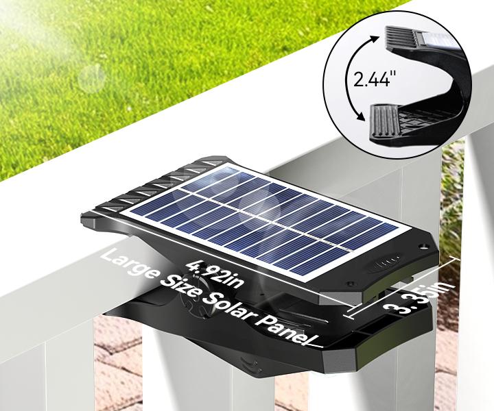 FABSTYL Solar Clip Lights with Motion Sensor,IP65 Waterproof Wireless Security Lighting for Yard, 4-Color Adjustable Outdoor Solar Flashlight with Remote Durable High Lumens 2 Pack FABSTYL Solar Clip Lights with Motion Sensor,IP65 Waterproof Wireless Security Lighting for Yard, 4-Color Adjustable Outdoor Solar Flashlight with Remote Durable High Lumens 2 Pack