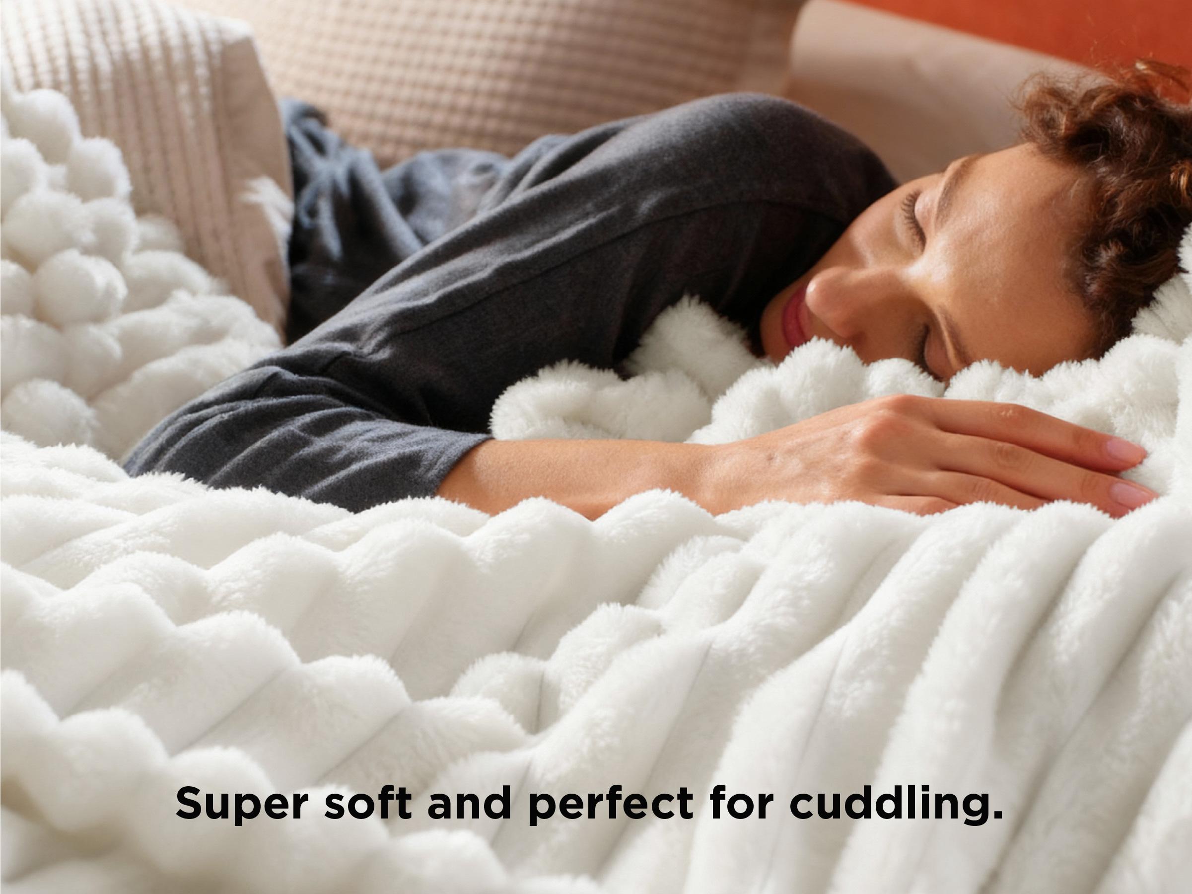 【Spring Glow Up】Bedsure Luxury  Corduroy Fleece Sleep  Blanket- Ultra Soft, Warm, Cozy Extra Soft  Baby Blanket for Sofa, Bed, Nursery Ideal Seasonal Gift Solid Yellow Color, Lightweight Comforter