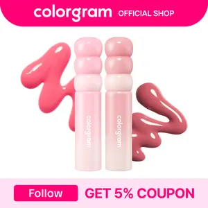 Colorgram Fruity Glass Tint Milk Duo Lip Gloss Set for Juicy Milky-Glow K-Beauty Lips Glossy Lipstick Makeup Daily Hydrating Moisturize Vegan Cruelty-Free