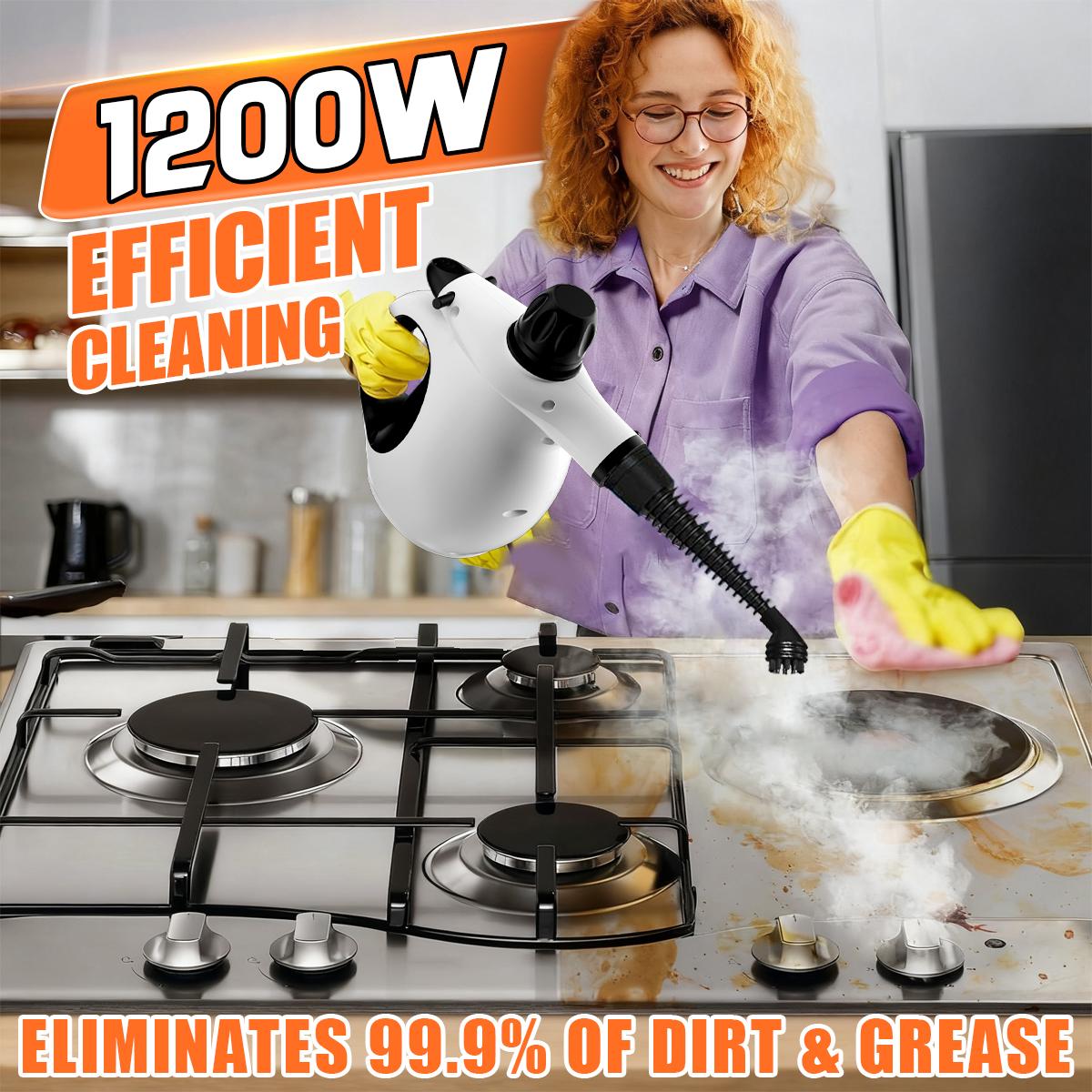 Pressurized Handheld 12pcs Multi-Purpose Natural Deep Cleaning Steamer, Steam Cleaner,Portable Steamer for Cleaning Home, Grout, Kitchen, Car, Window, Pressurized Handheld 12pcs Multi-Purpose Natural Deep Cleaning Steamer, Steam Cleaner,Portable Steamer for Cleaning Home, Grout, Kitchen, Car, Window,